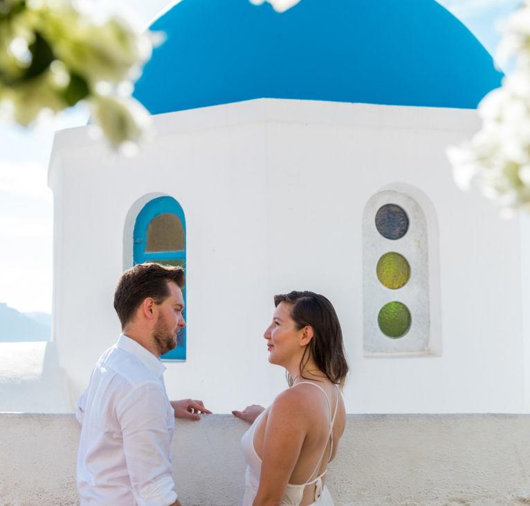 Santorini Couple Photography