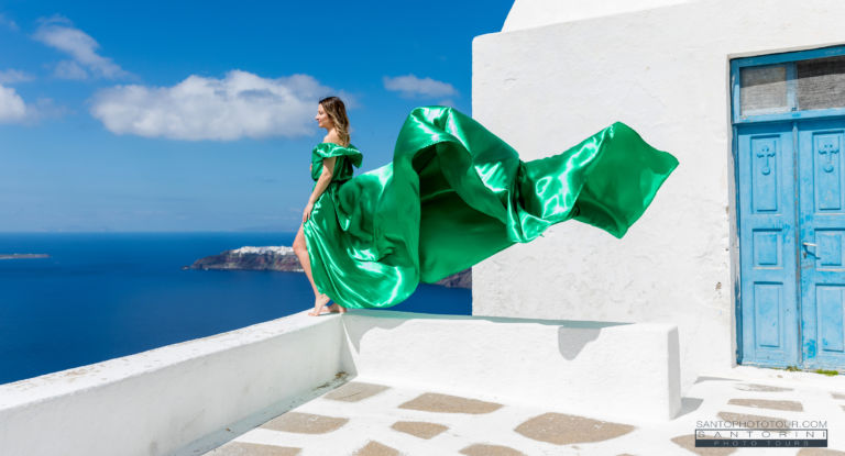 Santorini Flying Dress Green