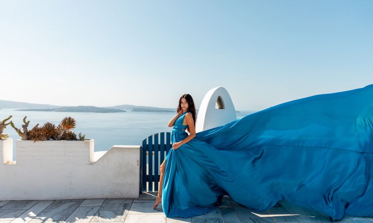 Santorini Flying Dress