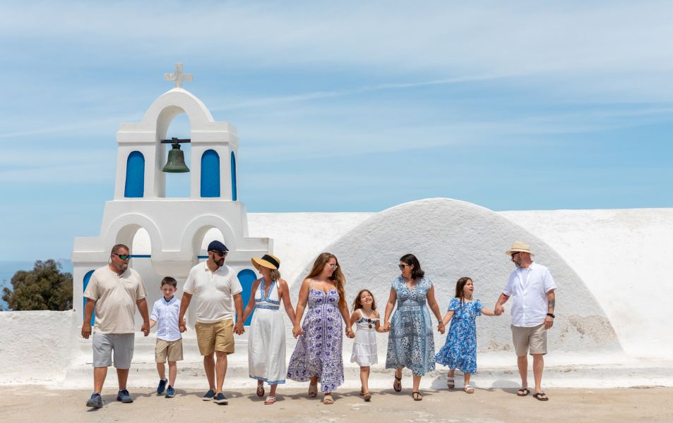 Family Photoshoot in Santorini